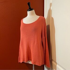 Wooden‎ Ships Women’s Open Weave Oversized Long Sleeve Scoop Coastal Sweater